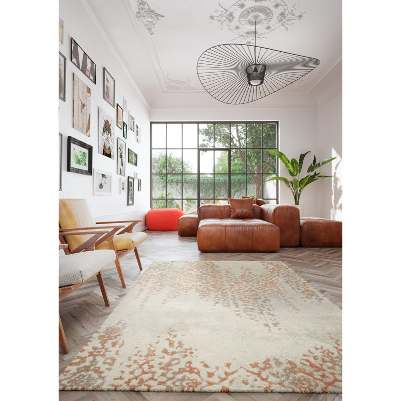 Longweave Suzi Orange/Grey Rug & Reviews Wayfair.co.uk